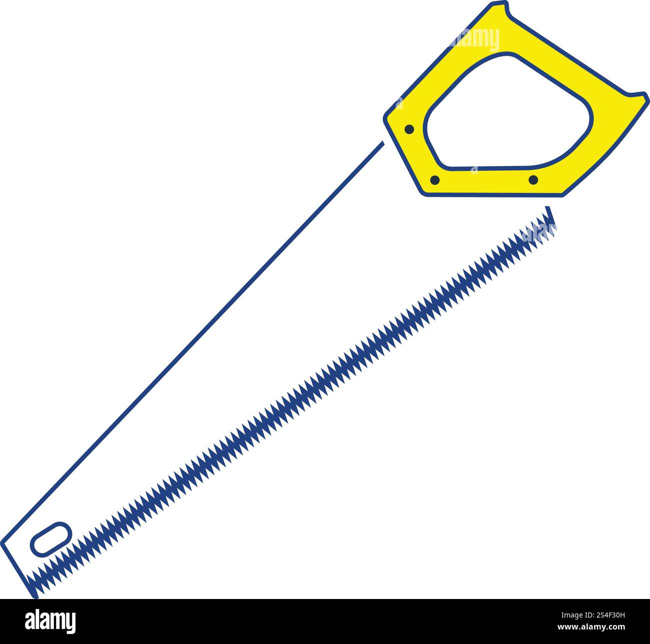 Symbol der Hand sah. Thin Line Design. Vector Illustration. Stock Vektor