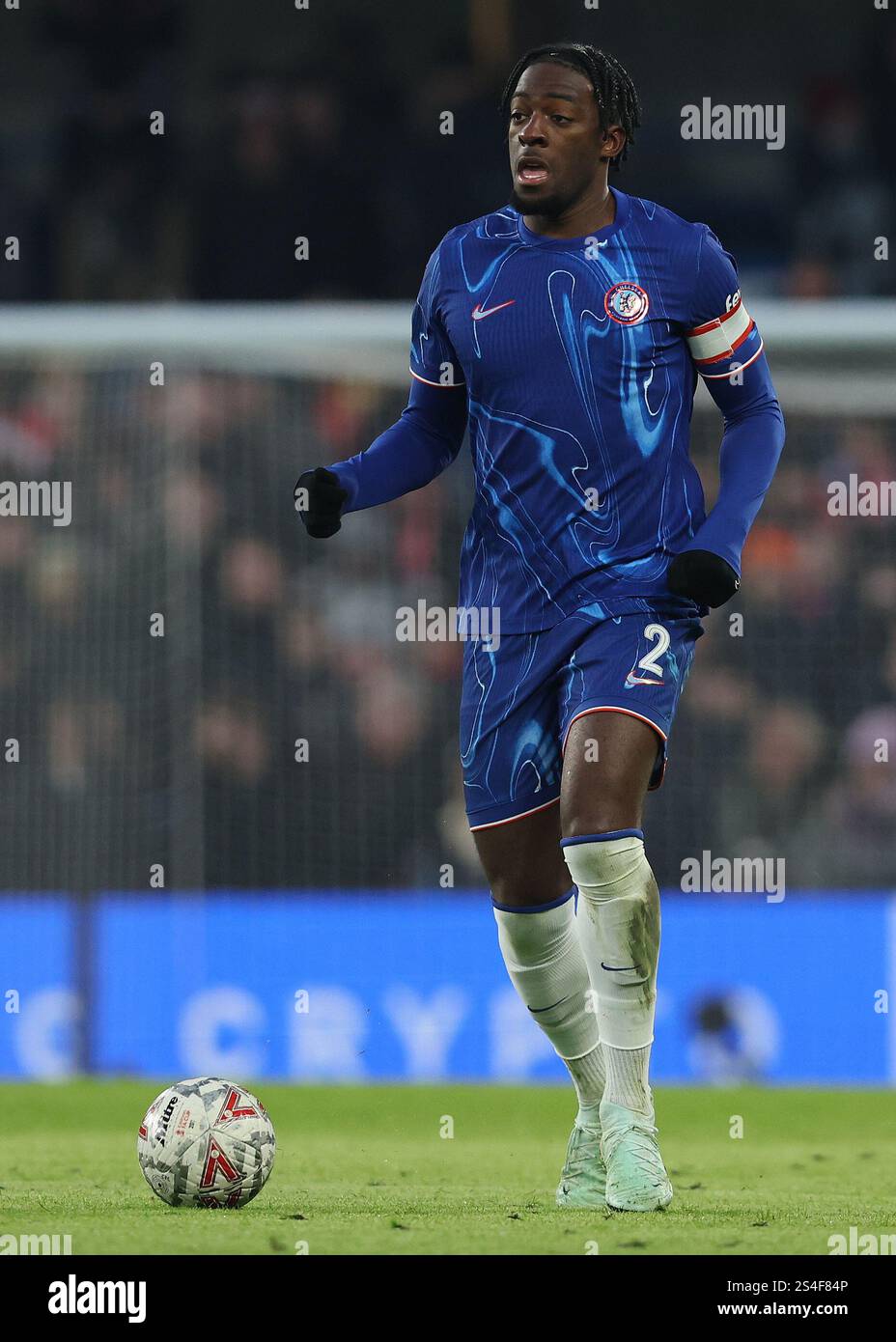 London, Großbritannien. Januar 2025. Axel Disasi von Chelsea während des FA Cup Spiels in Stamford Bridge, London. Der Bildnachweis sollte lauten: Paul Terry/Sportimage Credit: Sportimage Ltd/Alamy Live News Stockfoto