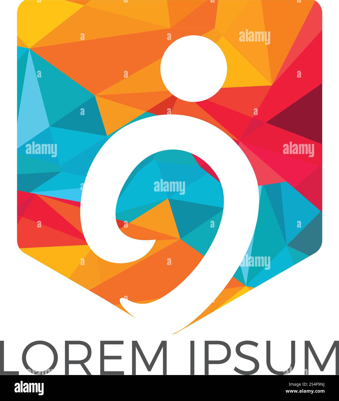 Menschliches Zeichen Logo Zeichen Gesundheitspflege Logo Zeichen. Fun People Healthy Life Logo-Vorlage Vektor-Symbol. Stock Vektor