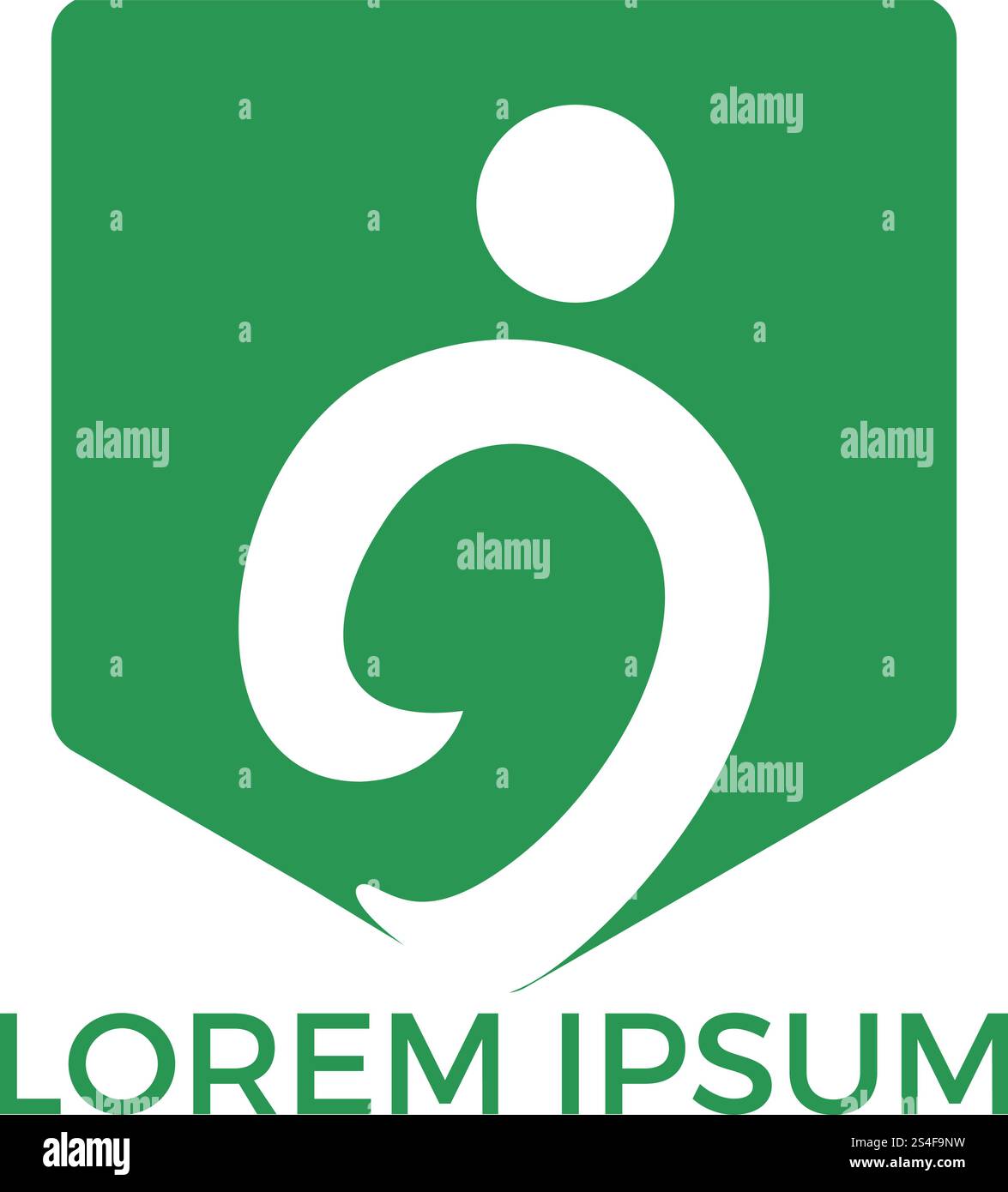 Menschliches Zeichen Logo Zeichen Gesundheitspflege Logo Zeichen. Fun People Healthy Life Logo-Vorlage Vektor-Symbol. Stock Vektor