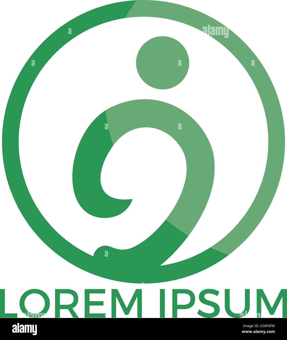 Menschliches Zeichen Logo Zeichen Gesundheitspflege Logo Zeichen. Fun People Healthy Life Logo-Vorlage Vektor-Symbol. Stock Vektor