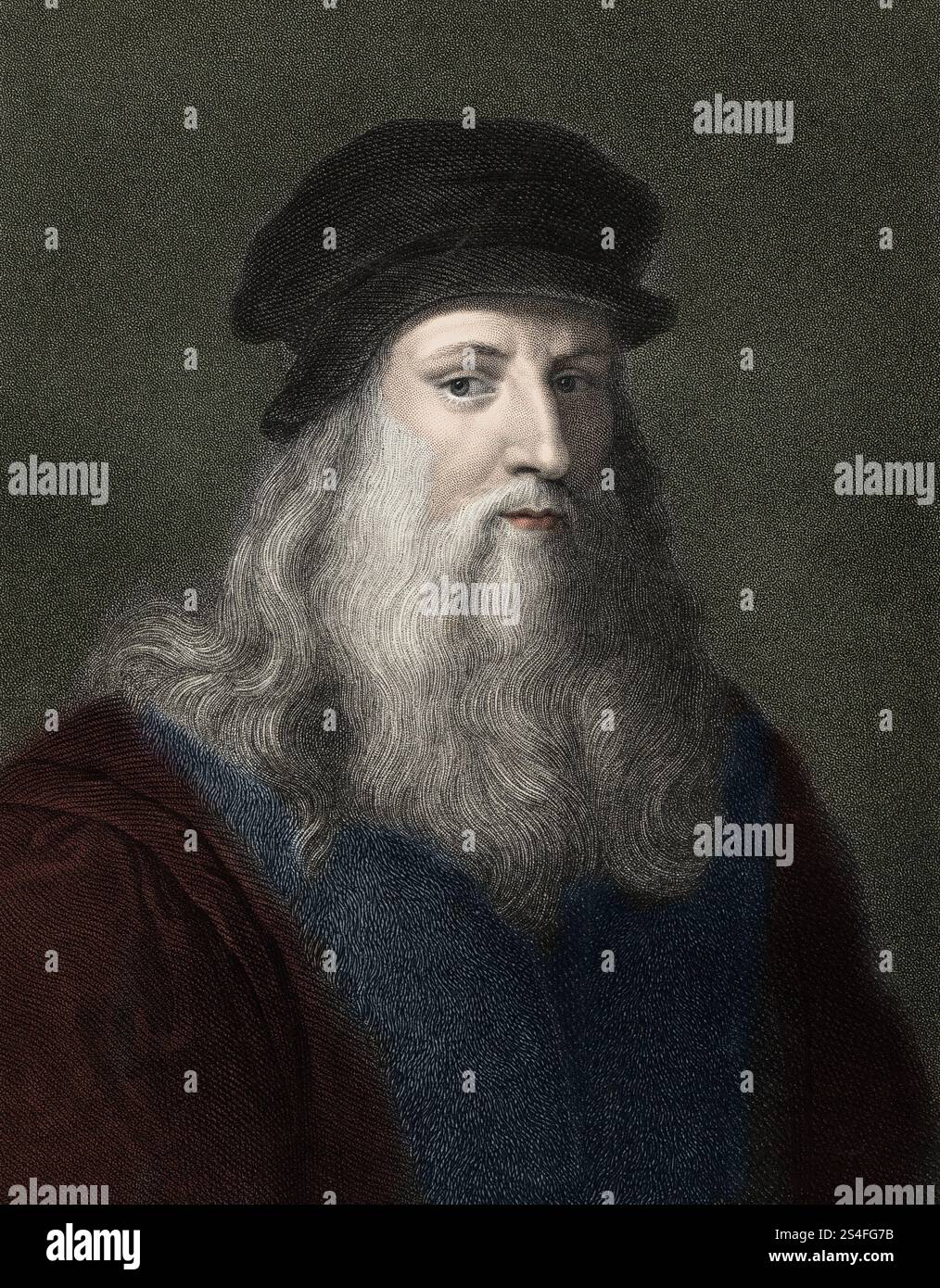 Leonard de Vinci - Leonardo da Vinci 1452-1519 Stockfoto