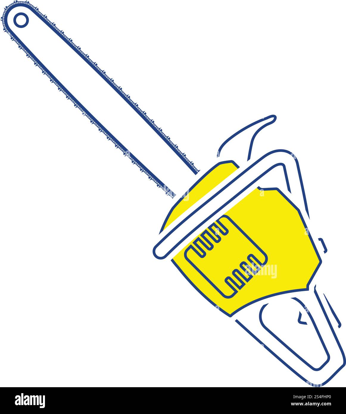 Symbol der Kette gesehen. Thin Line Design. Vector Illustration. Stock Vektor