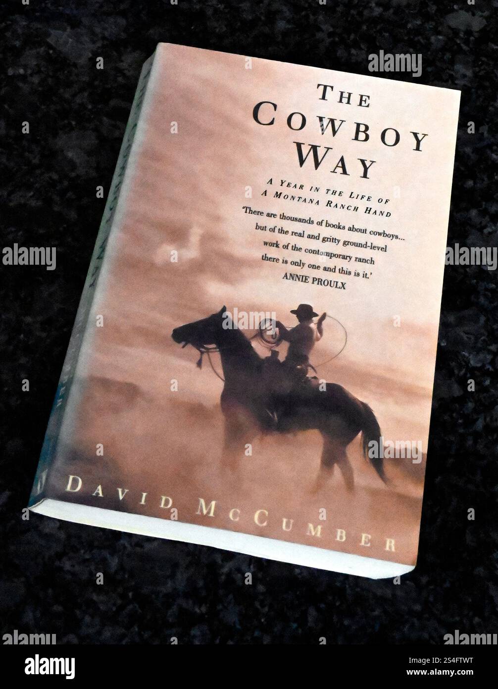 Buchcover 'The Cowboy Way, A Year in the Life of a Montana Ranch Hand' von David McCumber. Stockfoto
