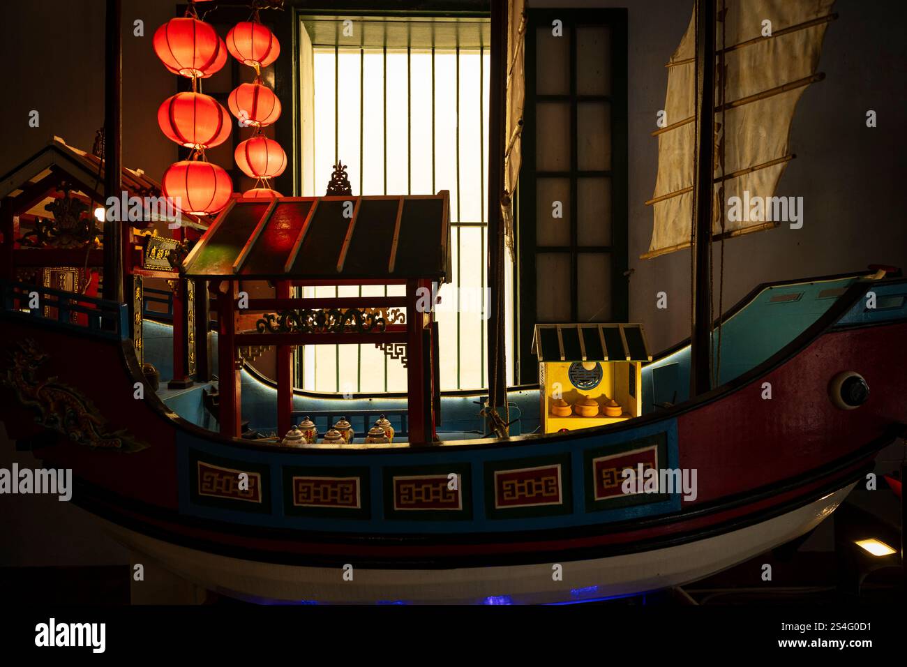 Hoi An, Vietnam - 28. Juli 2024: Hainan Assembly Hall Stockfoto