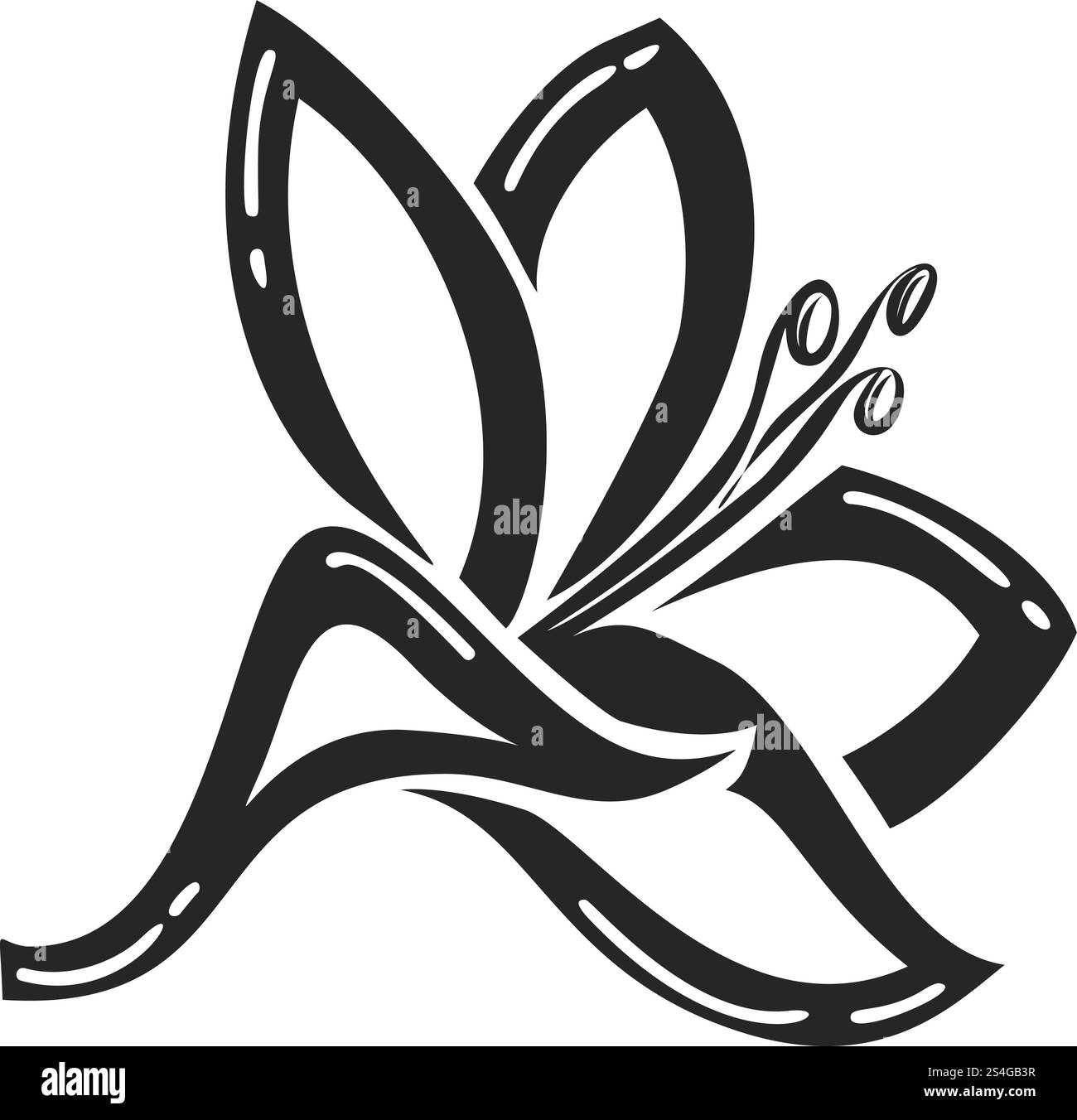 Plyumeriya Blume Symbol. Einfache Illustration von Plyumeriya Blume Vektor Symbol für Web Design isoliert auf weißem Hintergrund. Plyumeriya-Blume, einfacher Stil Stock Vektor