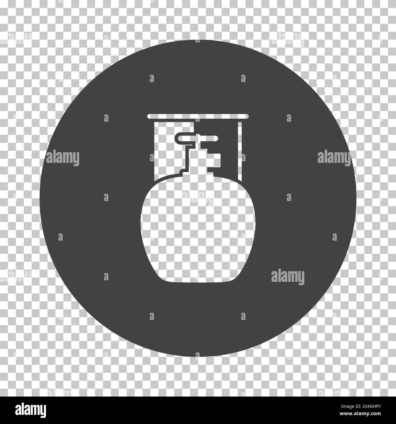 Camping gas container Symbol. Subtrahieren stencil Design auf ...