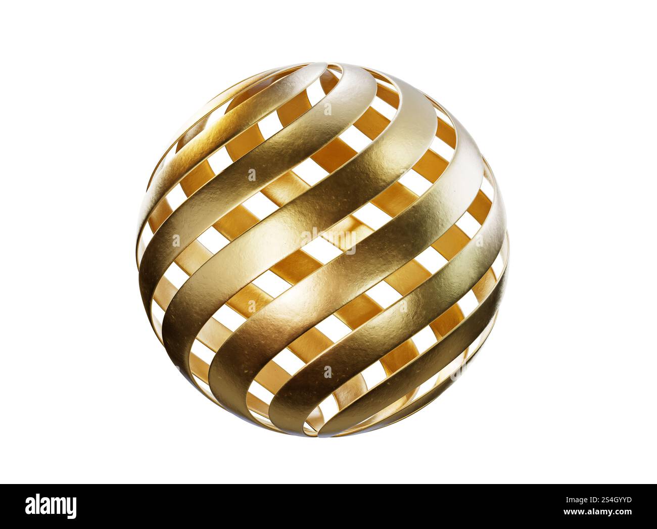 Abstrakte 3D-Kugel. Elemente für die Konstruktion. Fußball. Beschneidungspfad. 3D-Abbildung. Stockfoto