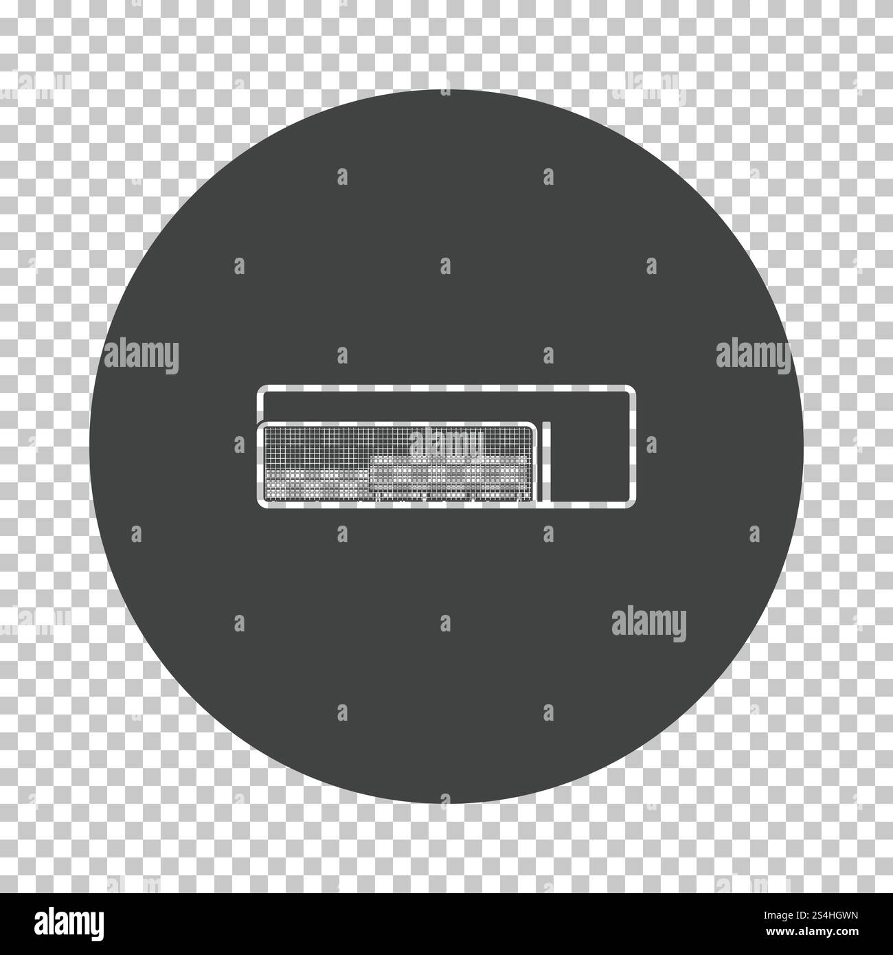 Baseball Reserve Bank Symbol. Subtrahieren stencil Design auf Transparency Raster. Vector Illustration. Stock Vektor