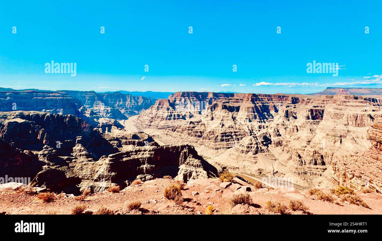 West Rim Grand Canyon, Arizona, USA - Smartphone-aufgenommenes Stockfoto