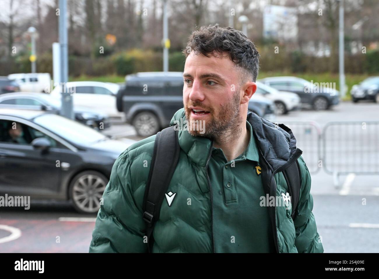 EPCR Challenge Cup Swansea.com Stadium, Wales 01/2025 Ospreys gegen Newcastle Falcons Stockfoto