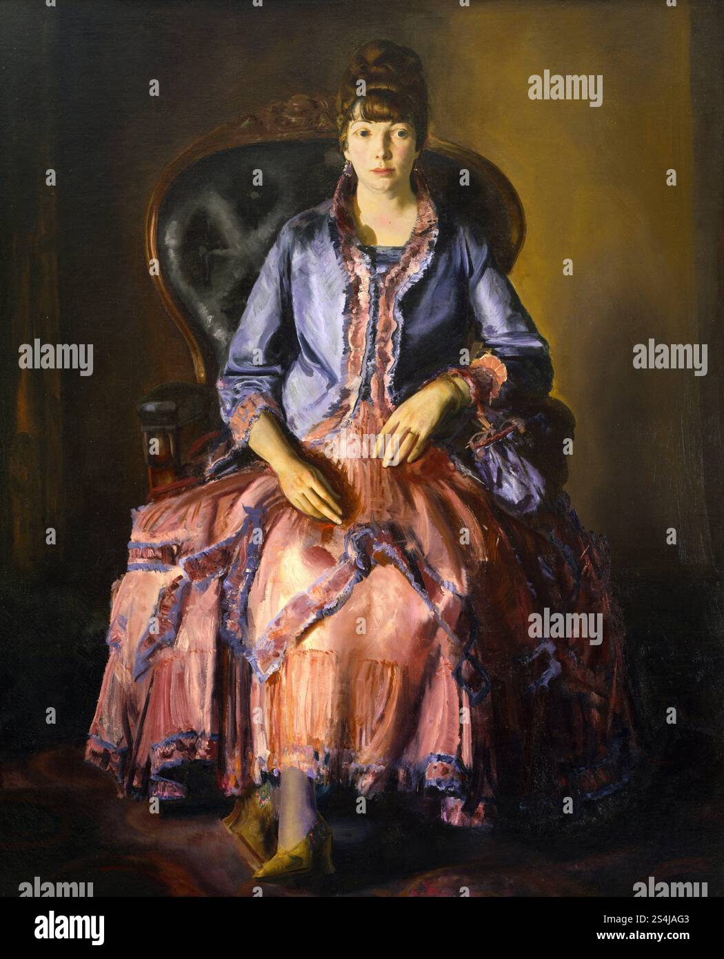 Emma in a Purple Dress (1920–1923), Gemälde von George Bellows Stockfoto