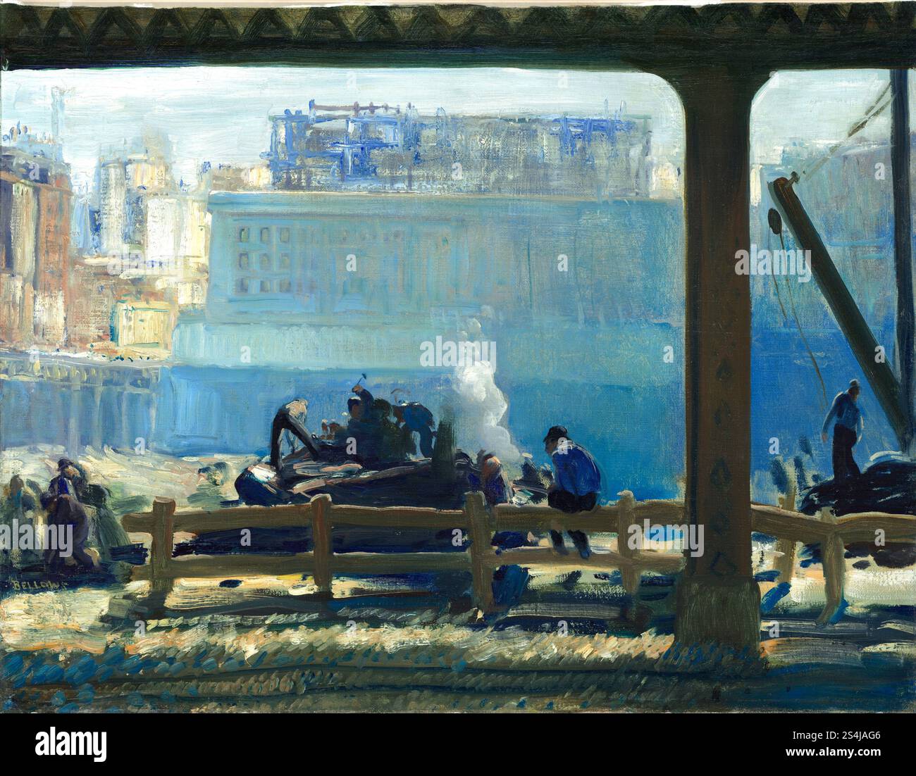 Blue Morning (1909) Gemälde von George Bellows Stockfoto