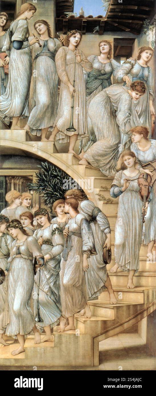 Die goldene Treppe, Gemälde von Edward Coley Burne-Jones, 1880, Stockfoto