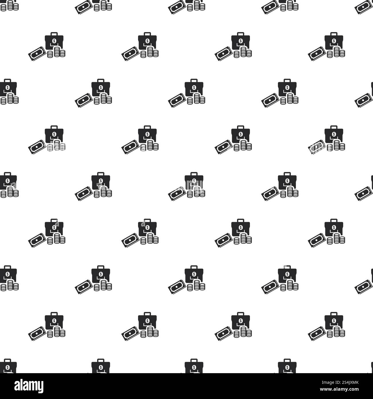 Nahtlose Vektorwiederholung für jedes Webdesign. Nahtloser Vektor für Geldmuster Stock Vektor