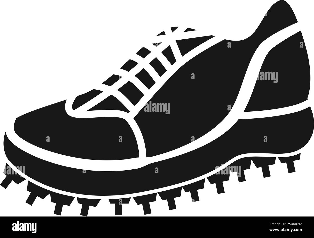Cricket-Sneaker-Symbol. Einfache Illustration des Cricket-Sneaker-Vektor-Symbols für Webdesign isoliert auf weißem Hintergrund. Cricket-Sneaker-Symbol, schlichter Stil Stock Vektor