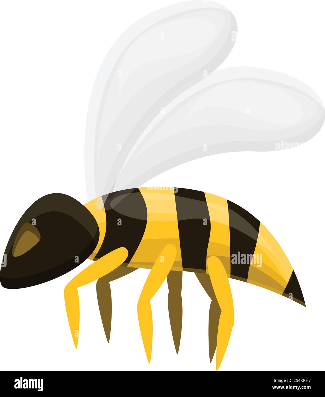 Symbol für die beruhigende Wespe. Cartoon des ruhigen Wespenvektorsymbols für Webdesign isoliert auf weißem Hintergrund. Ruhige Wespenikone, Cartoon-Stil Stock Vektor