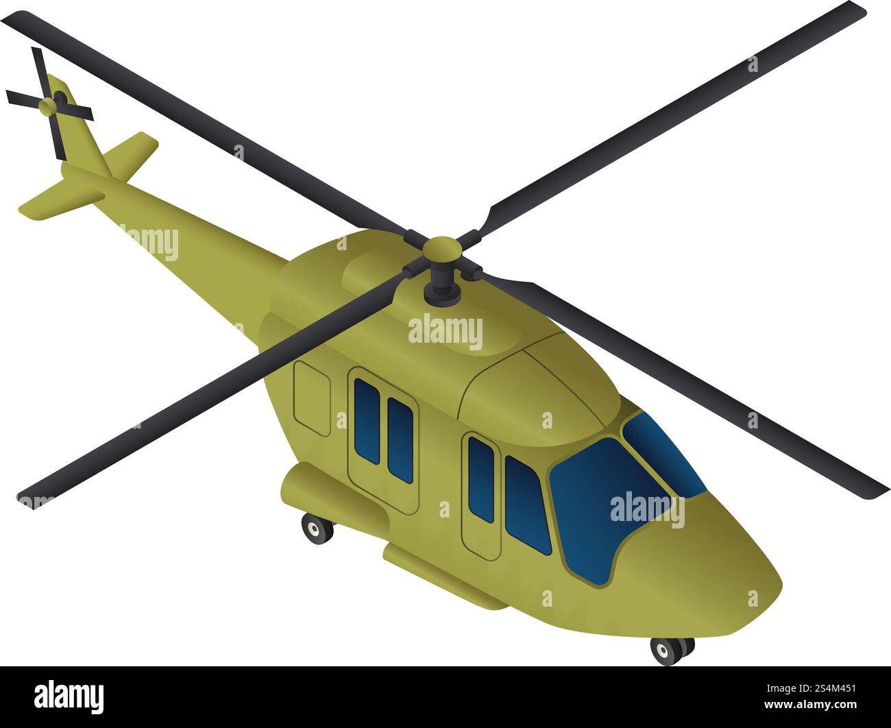 Symbol für den Militärhubschrauber. Isometrisch des militärischen Hubschraubervektorsymbols für Webdesign isoliert auf weißem Hintergrund. Militärhubschrauber-Symbol, isometrischer Stil Stock Vektor