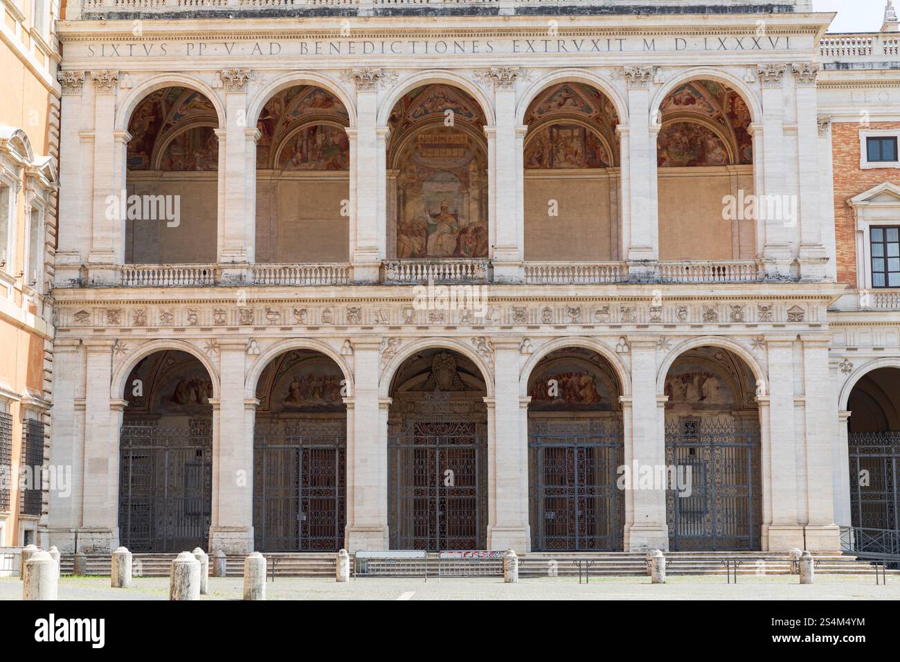 Die Archbasilika des Heiligen Johannes Lateran (Detail), Rom, Italien. Stockfoto