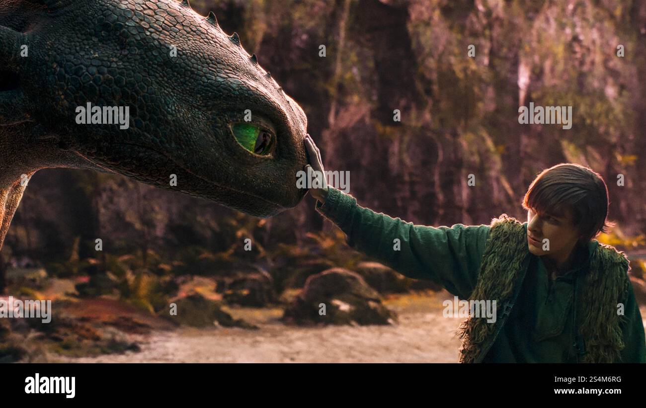 MASON THAMES IN HOW TO TRAIN YOUR DRAGON (2025), REGIE: DEAN DEBLOIS. Beschreibung: Universal Pictures / DreamWorks SKG / Marc Platt Productions / Album Stockfoto