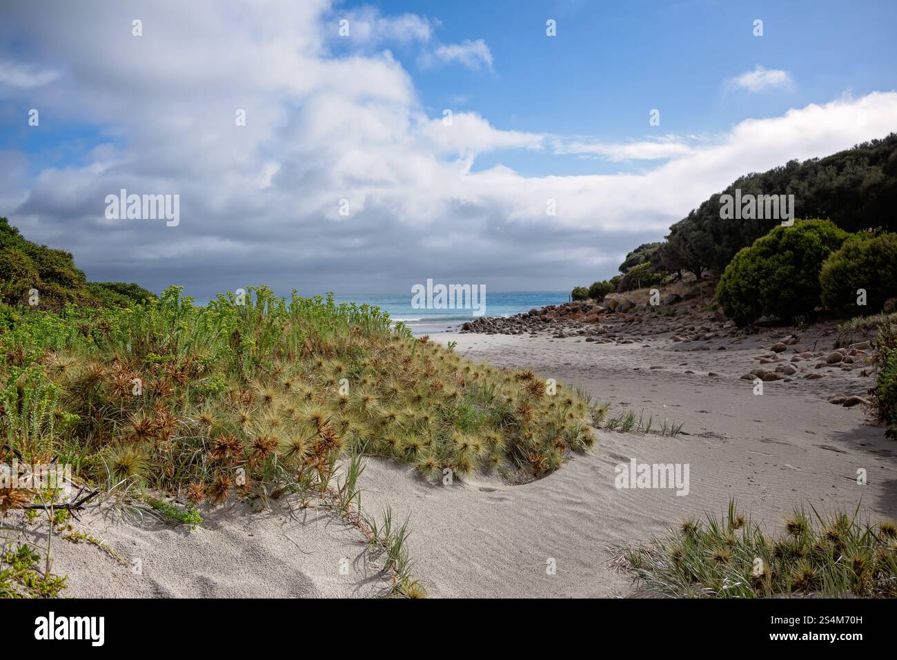 Rose Bay, Kangaroo Island, Australien, Sanddünen Strand, abgeschiedene, versteckte, einsame, versteckte, einsame, Reisetourismus Stockfoto