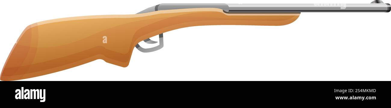 Symbol für das alte Jägergewehr. Zeichentrick des alten Jägergewehr-Vektor-Icons für Web-Design isoliert auf weißem Hintergrund. Alte Jägergewehre, Zeichentrickstil Stock Vektor
