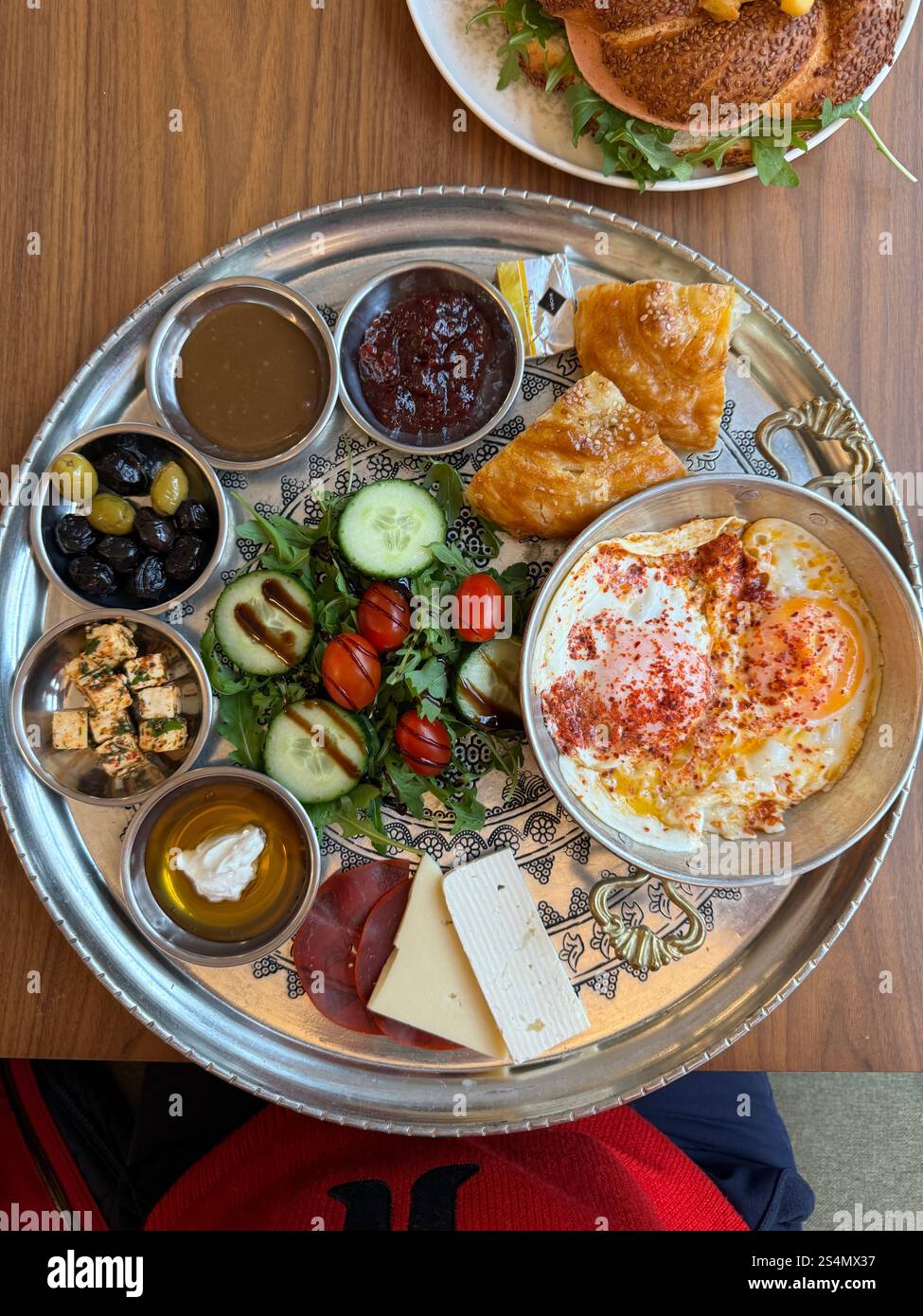 Traditionelles, Köstliches Türkisches Frühstück Stockfoto