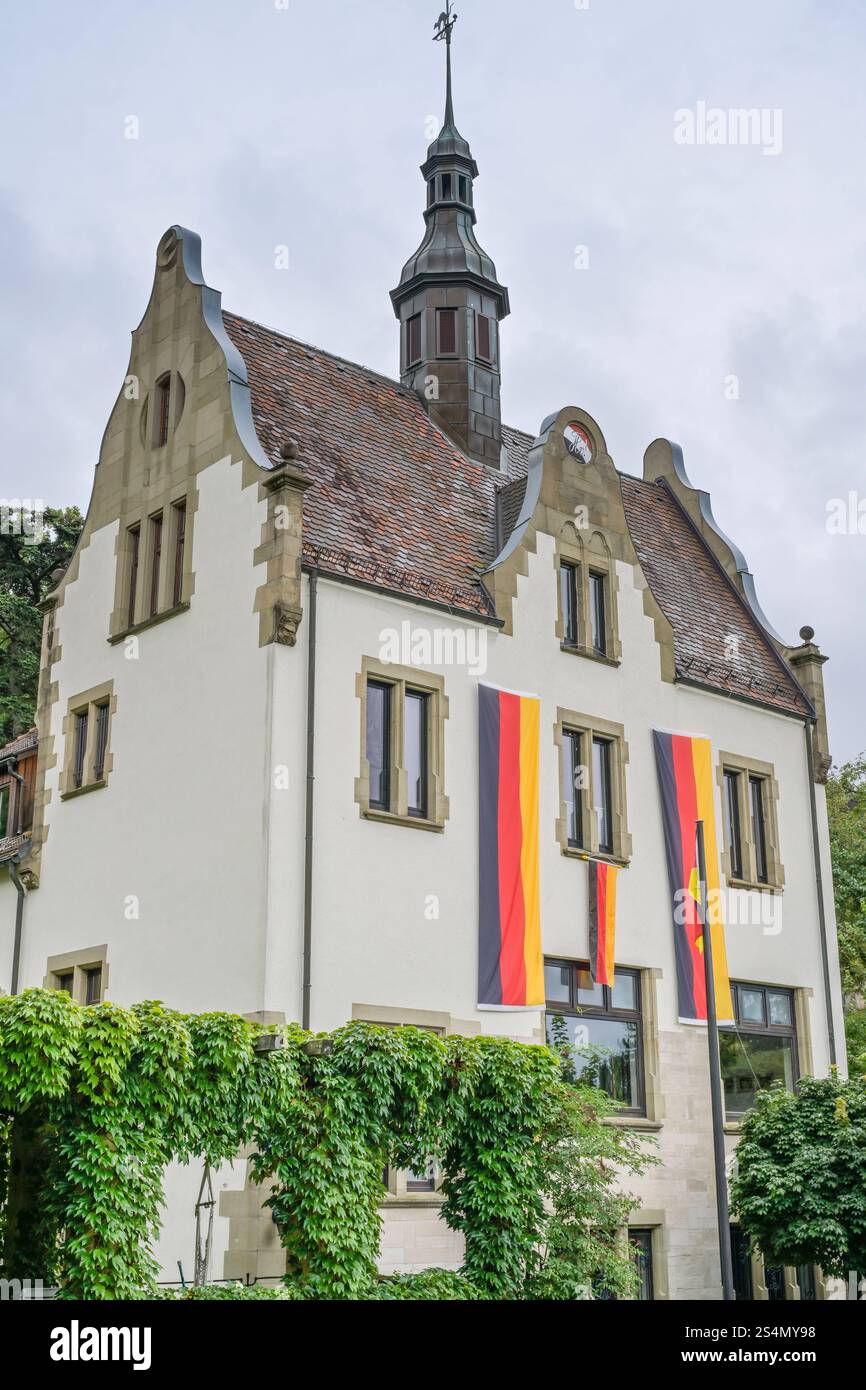 Verbindungshaus, Villa, Burschenschaft Hilaritas, Stafflenbergstraße, Stuttgart, Baden-Württemberg, Deutschland *** Bruderschaftshaus, Villa, Hilaritas-Bruderschaft, Stafflenbergstraße, Stuttgart, Baden Württemberg, Deutschland Stockfoto