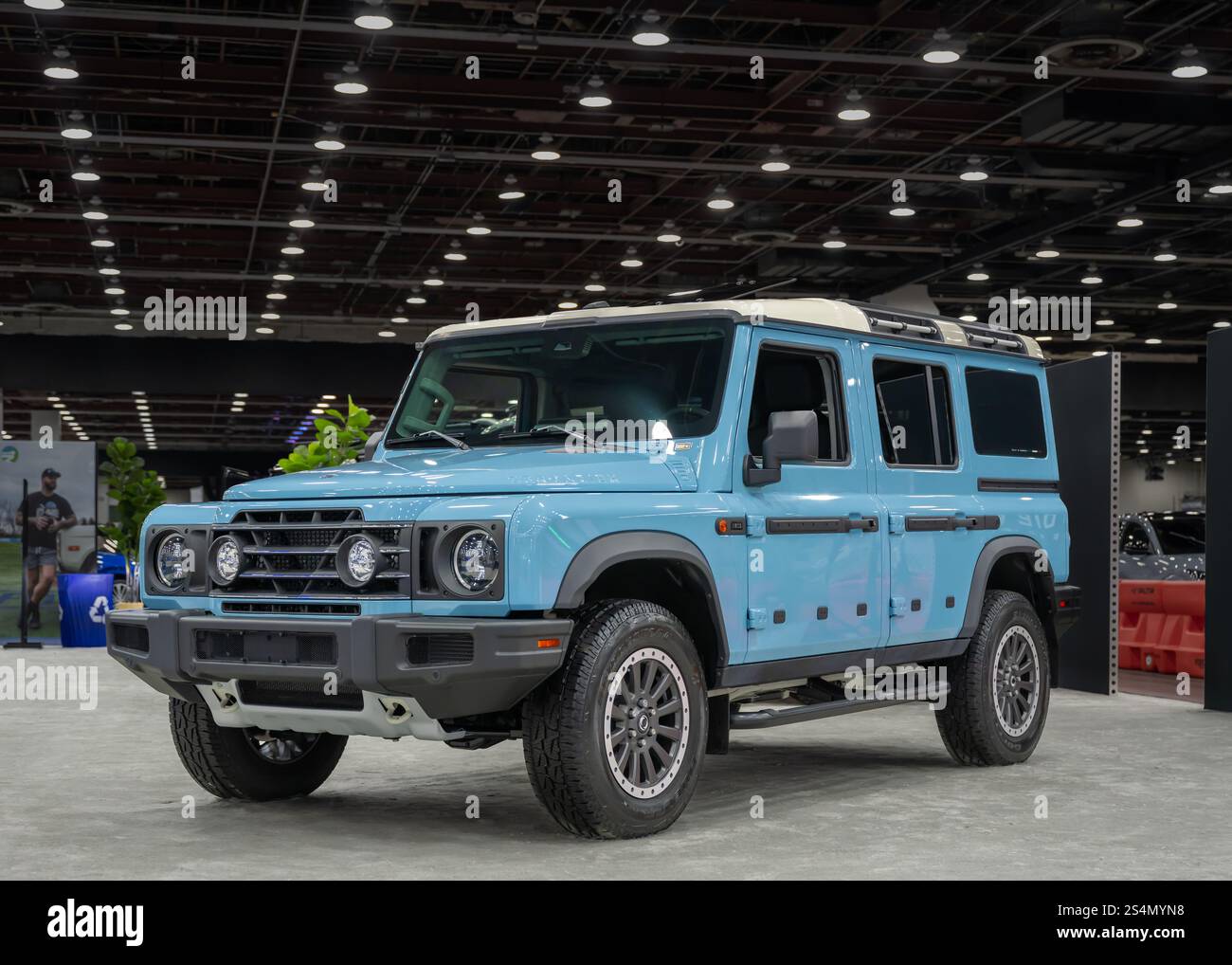 DETROIT, MI/USA – 10. JANUAR 2025: Ein Ineos Grenadier RS SUV, North American International Detroit Auto Show (NAIAS). (Denken Sie an den modernen Ersatz von Th Stockfoto