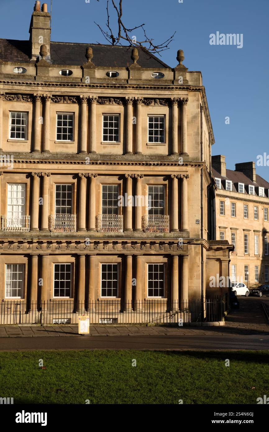 Georgianische Gebäude im Circus Bath UK Stockfoto