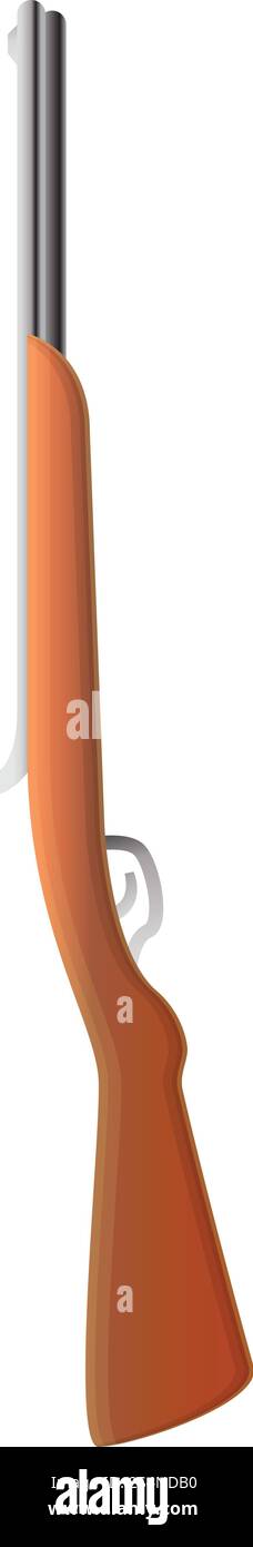 Jagd-Schrotflinte-Symbol. Cartoon des Jagd-Schrotflintenvektorsymbols für Webdesign isoliert auf weißem Hintergrund. Jagd-Schrotflinte-Ikone, Cartoon-Stil Stock Vektor