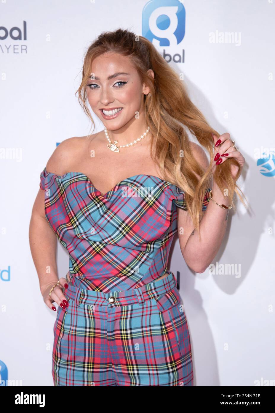 Rio Fredrika besucht den Jingle Bell Ball mit Barclaycard in der O2 Arena in London. UK. Samstag, 9. Dezember 2023 Stockfoto