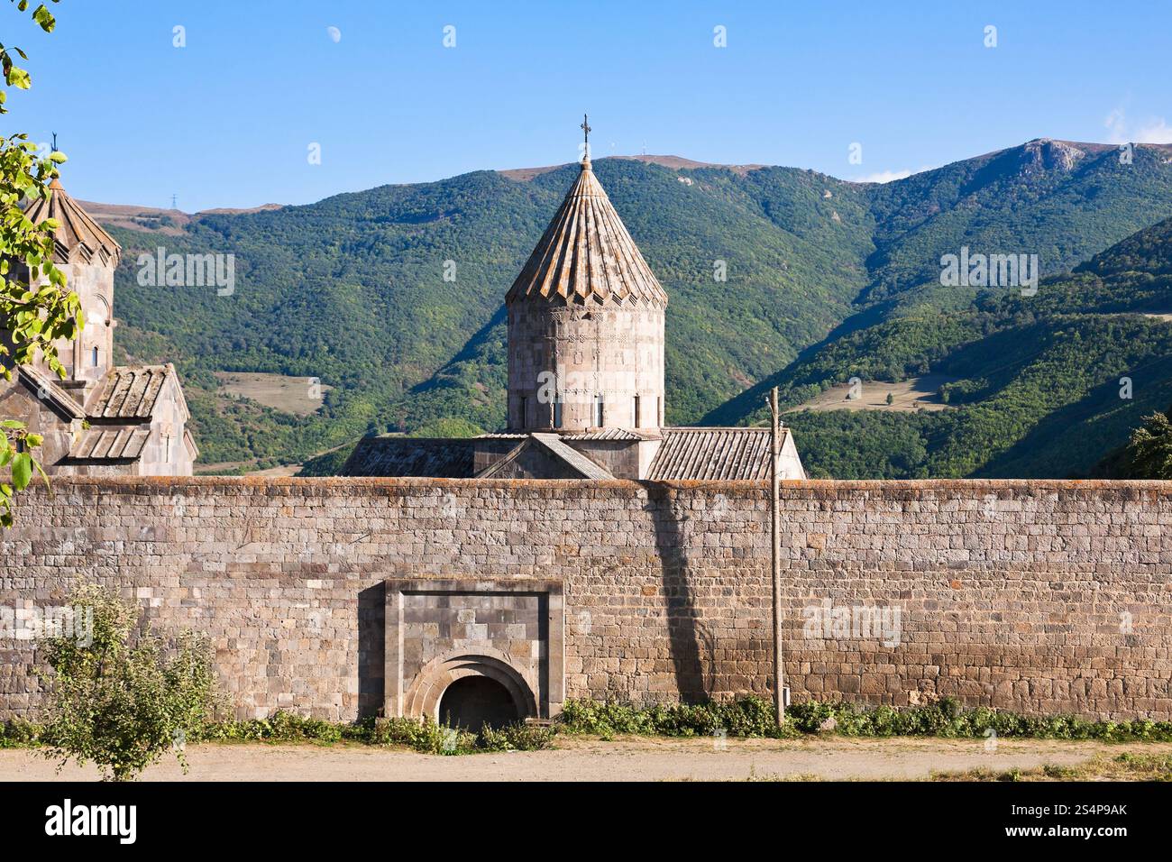 Steinmauern Tatev Kloster in Armenien Stockfoto