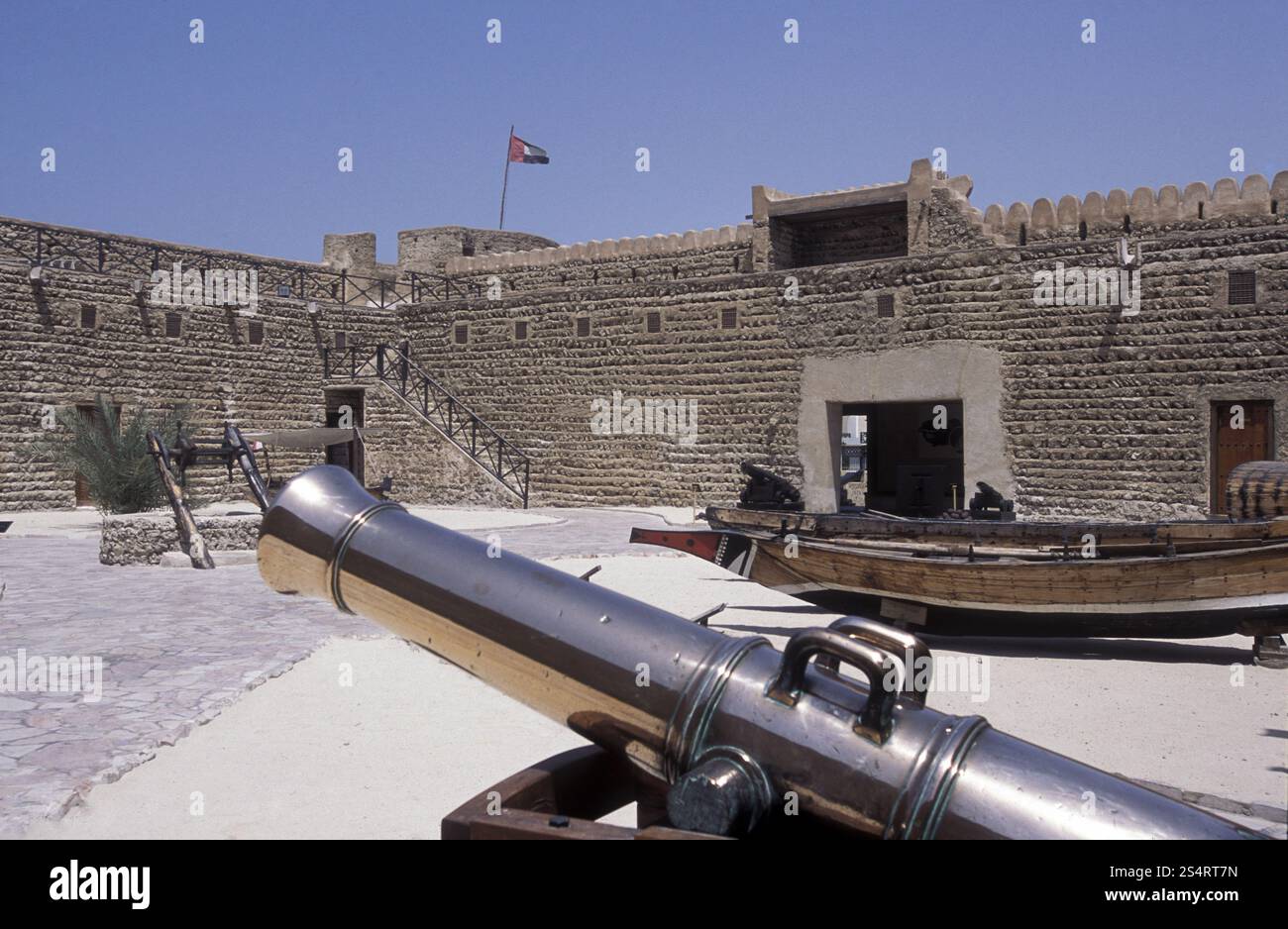 Das Al Fahidi Fort in der Altstadt in Dubai in den Arabischen Emiraten im Golf von Arabien. ARABIEN EMIRATES DUBAI Stockfoto