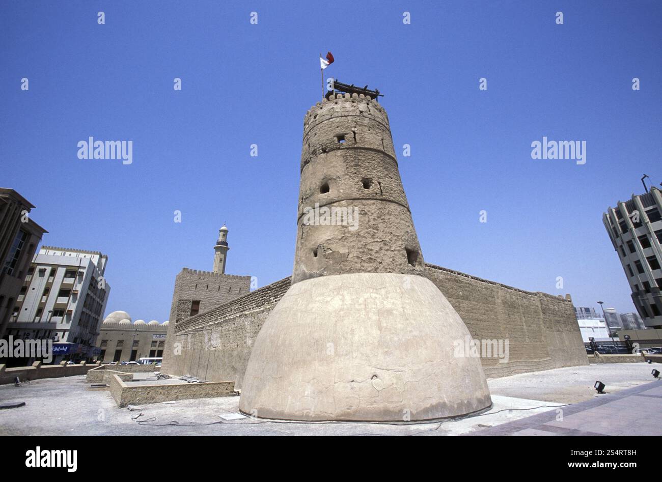 Das Al Fahidi Fort in der Altstadt in Dubai in den Arabischen Emiraten im Golf von Arabien. ARABIEN EMIRATES DUBAI Stockfoto