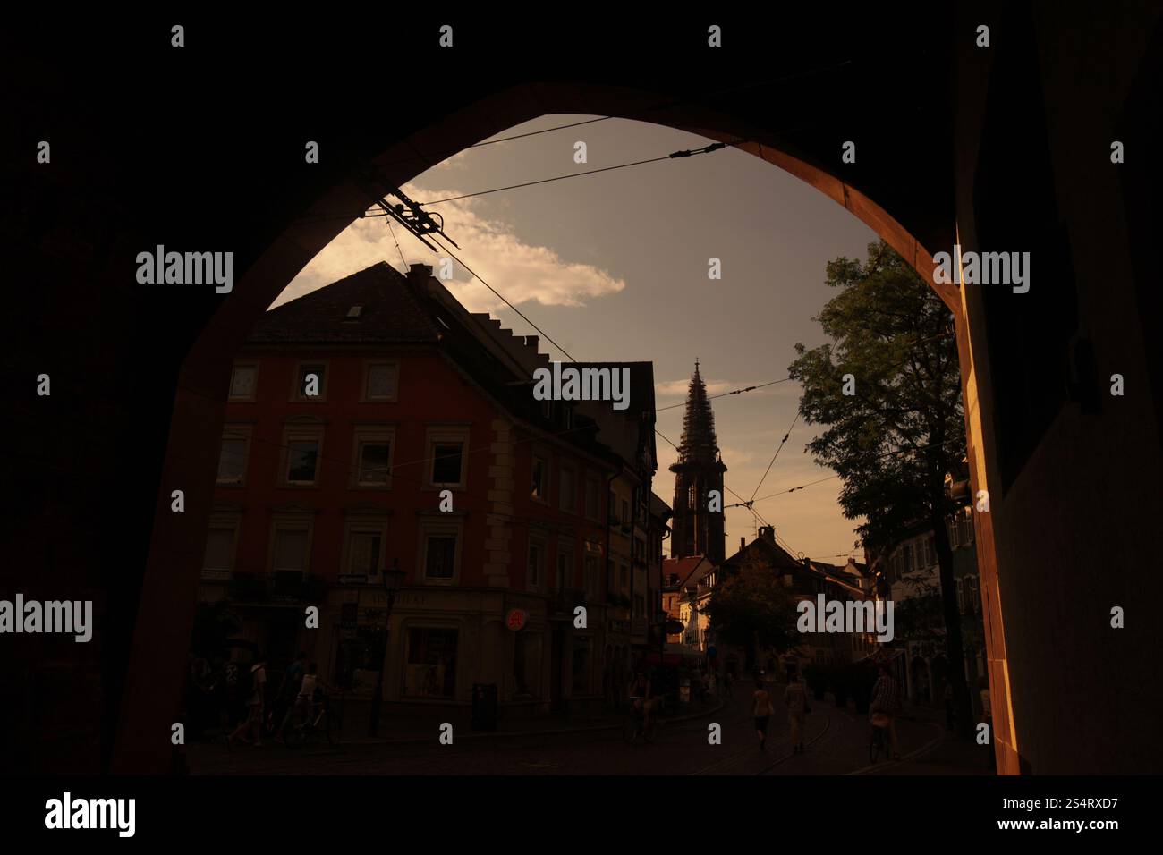 die alte Stadt von Freiburg Im Breisgau im Schwarzwald im Süden von Deutschland in Europa. Stockfoto