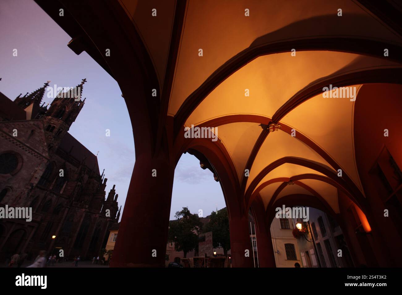 die alte Stadt von Freiburg Im Breisgau im Schwarzwald im Süden von Deutschland in Europa. Stockfoto