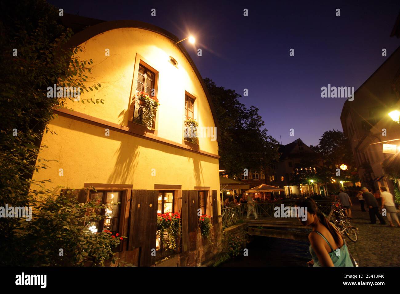 die alte Stadt von Freiburg Im Breisgau im Schwarzwald im Süden von Deutschland in Europa. Stockfoto