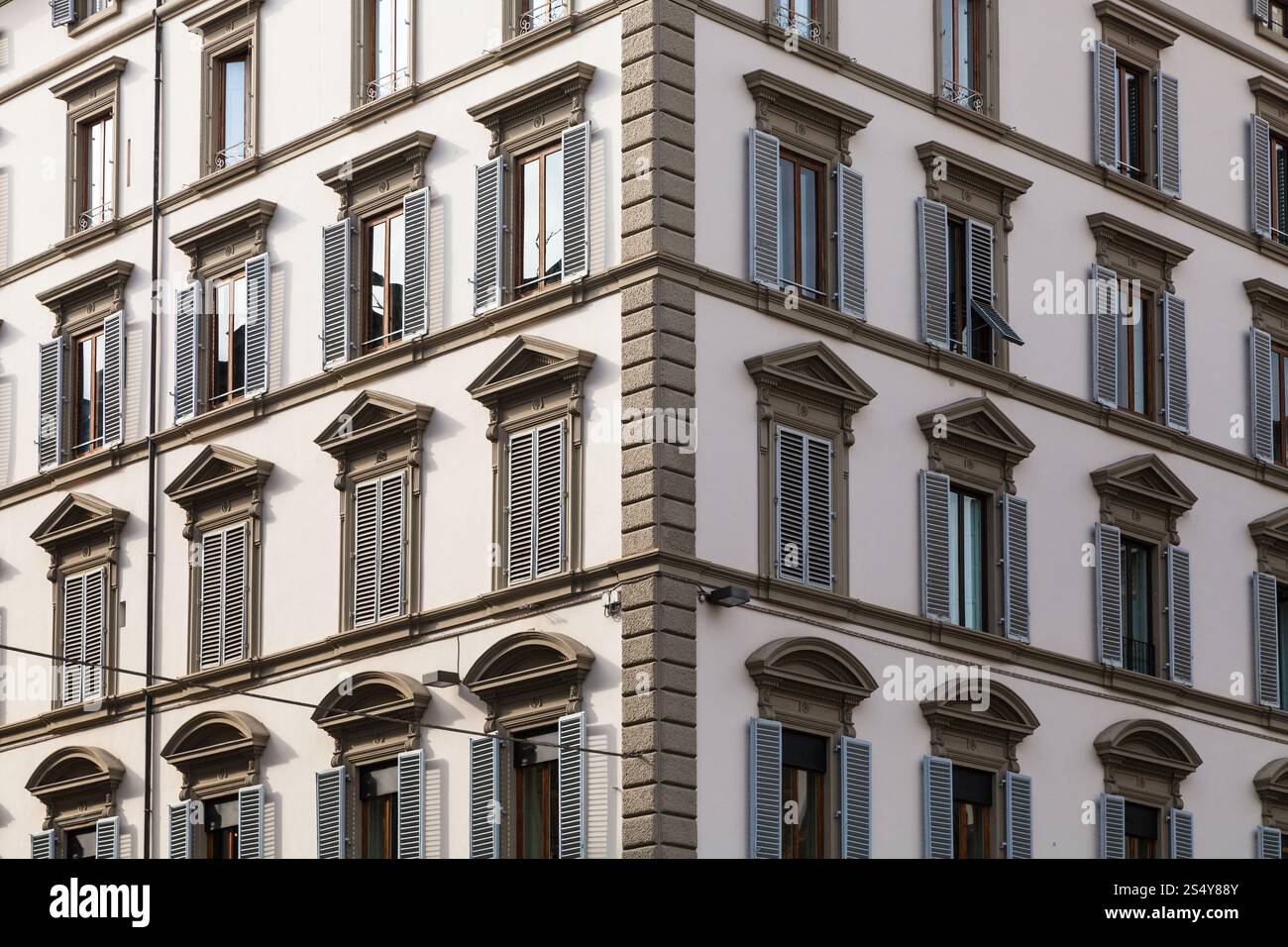 Reisen Sie nach Italien - Mauern des alten Hauses in Florenz Stadt Stockfoto