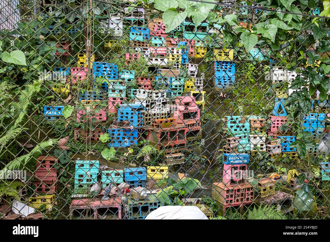 Eine Miniaturnachbildung der Favela Pereira da Silva, bekannt als Project Morrinho, ein Kulturprojekt, in Rio de Janeiro, Brasilien. Stockfoto