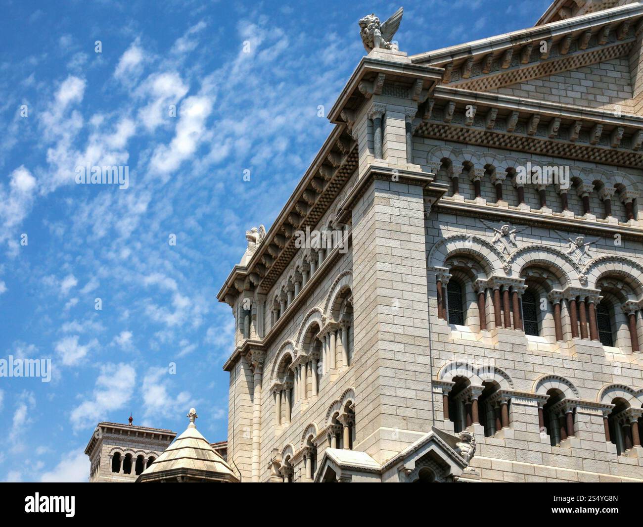 Bau der Sankt Nikolaus Kathedrale (Kathedrale von Monaco) in Monaco-Stadt Stockfoto
