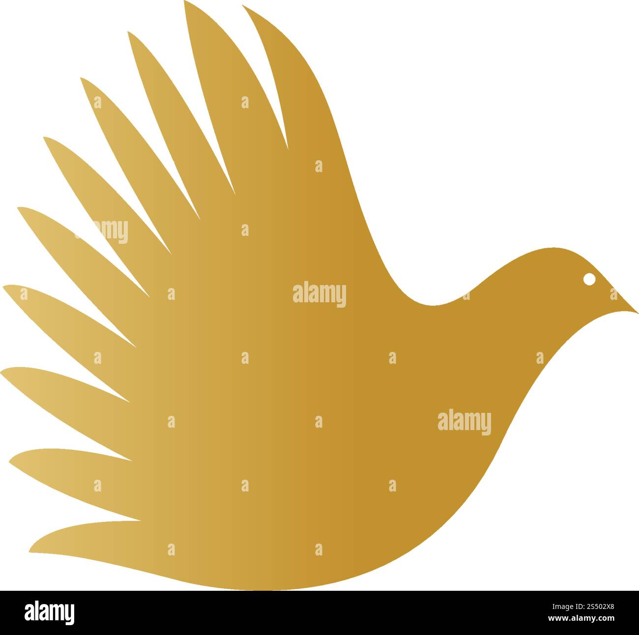 Vogelflügel Taube Logo Template Vector Illustration Stock Vektor