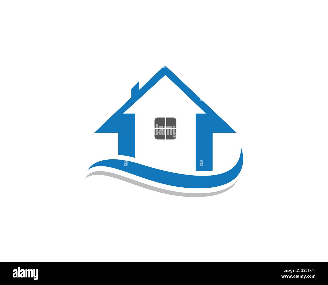 Home Logo und Symbol Stockfoto