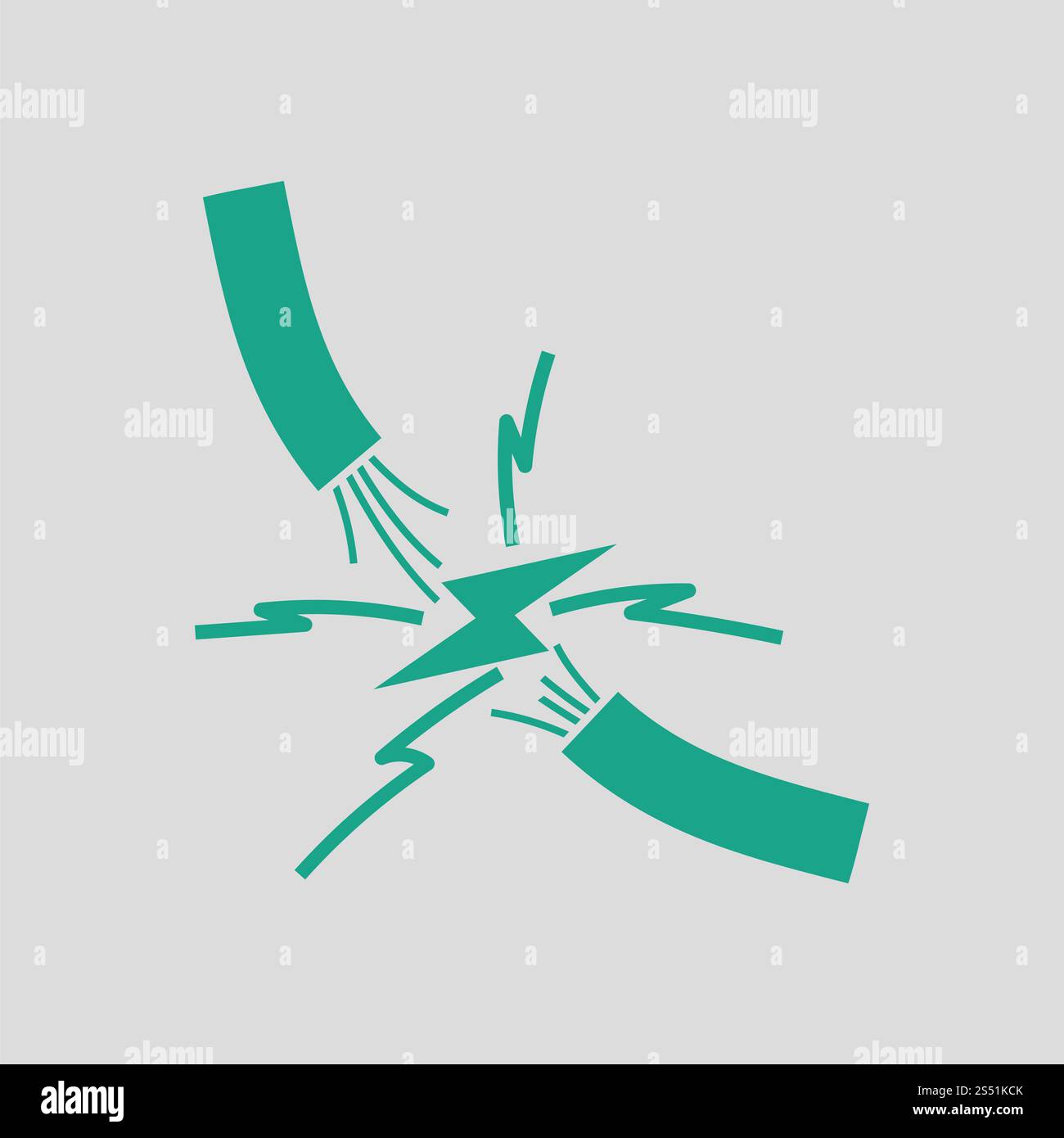 Symbol des Drahtes. Grauer Hintergrund mit grün. Vektor-Illustration. Stockfoto Symbol des Drahtes. Grauer Hintergrund mit grün. Vektor-Illustration. Stockfoto