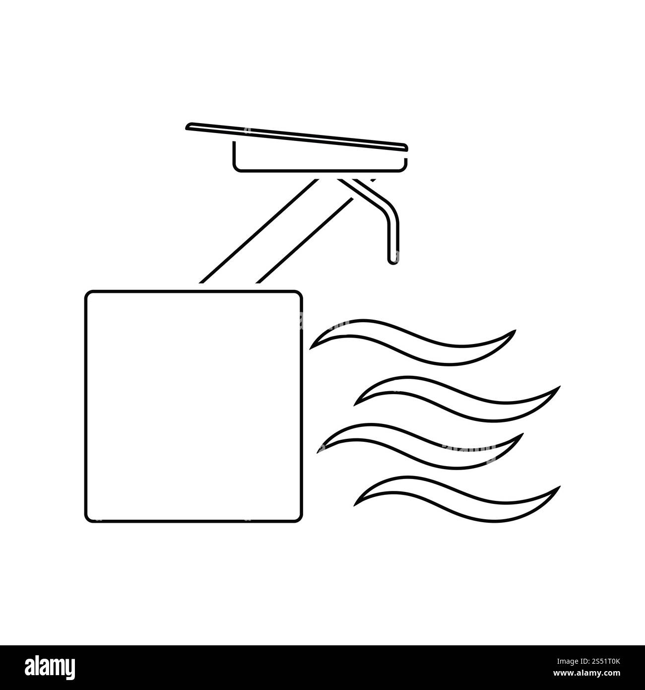 Tauchen stand Symbol. Thin Line Design. Vector Illustration. Stockfoto