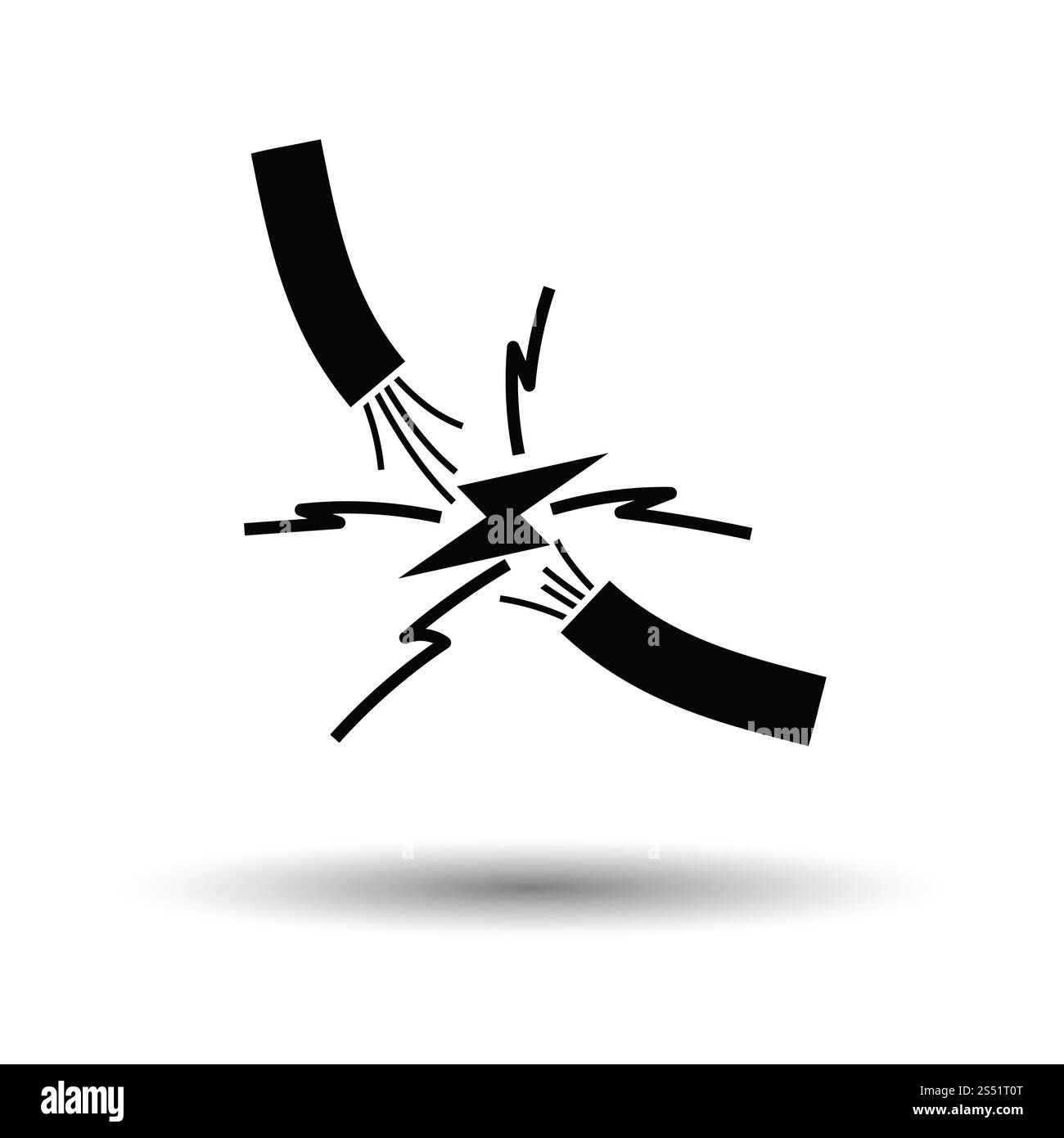 Symbol des Drahtes. Weißen Hintergrund mit Schatten Design. Vektor-Illustration. Stockfoto Symbol des Drahtes. Weißen Hintergrund mit Schatten Design. Vektor-Illustration. Stockfoto
