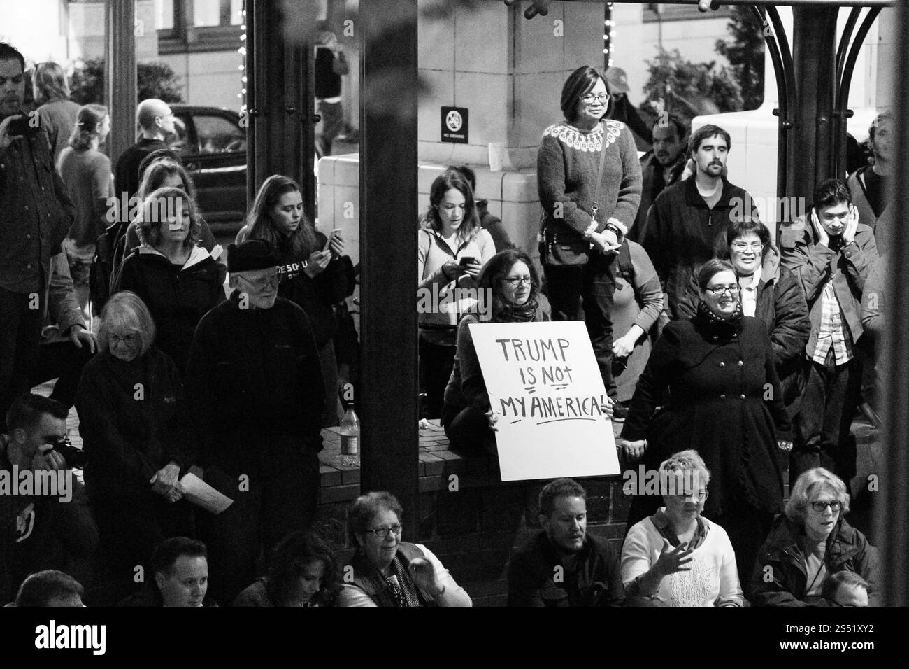 Donald Trump Wahlprotest in Portland Oregon 11/10/2016 Stockfoto