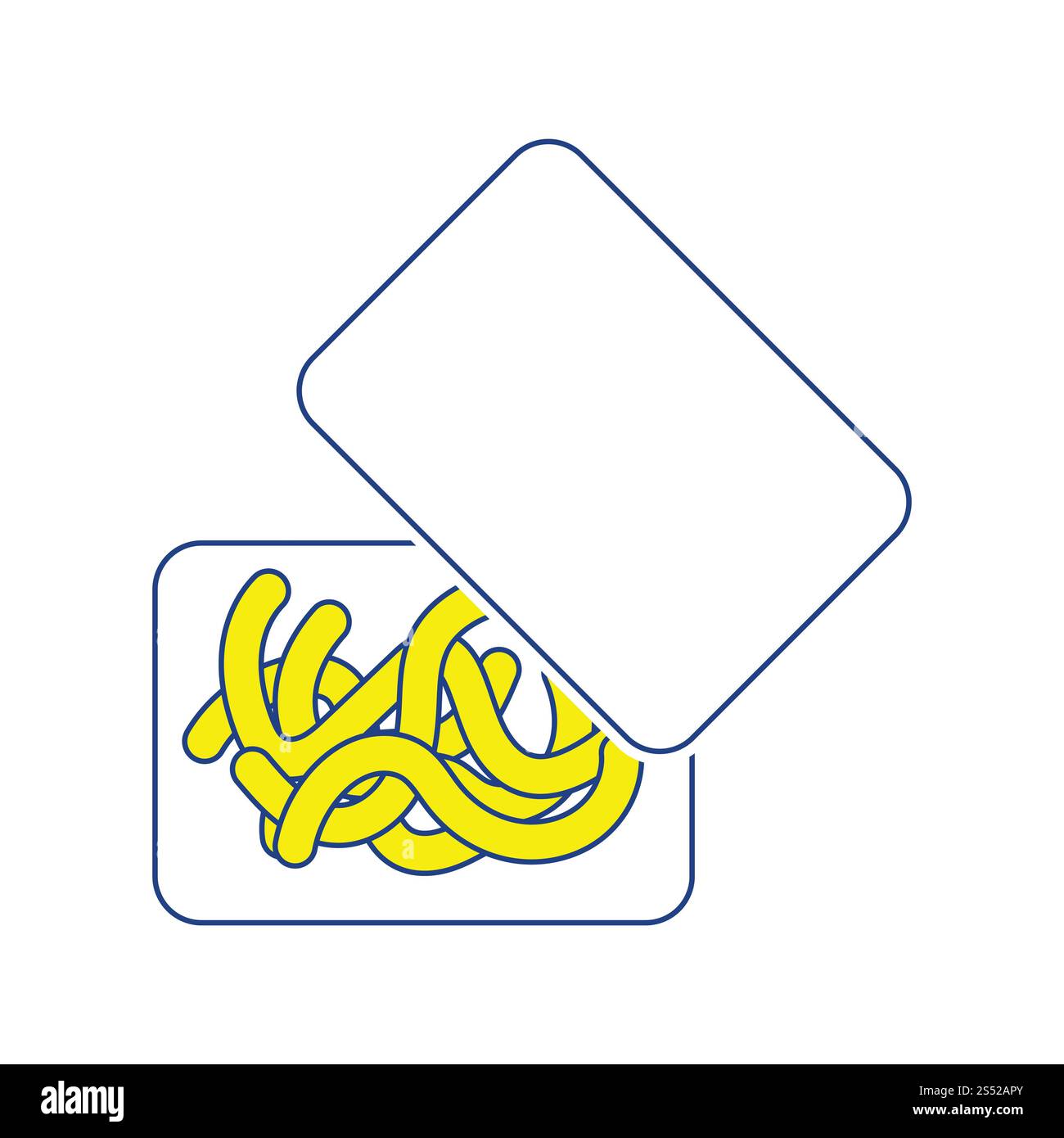 Symbol der Wurm Behälter. Thin Line Design. Vector Illustration. Stockfoto