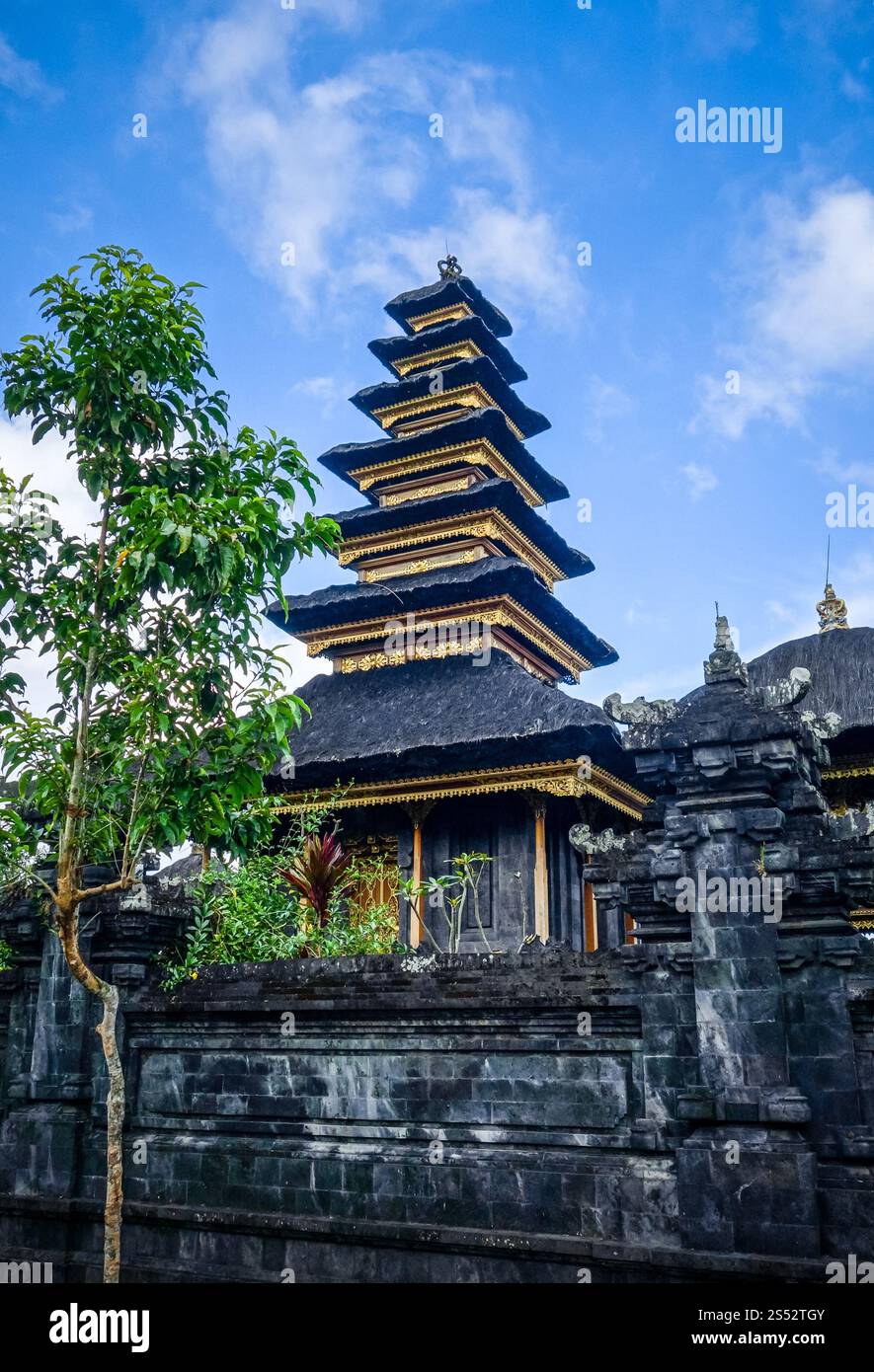 Pura Besakih Tempelkomplex auf dem Berg Agung, Bali, Indonesien. Pura Besakih Tempel auf dem Berg Agung, Bali, Indonesien Stockfoto
