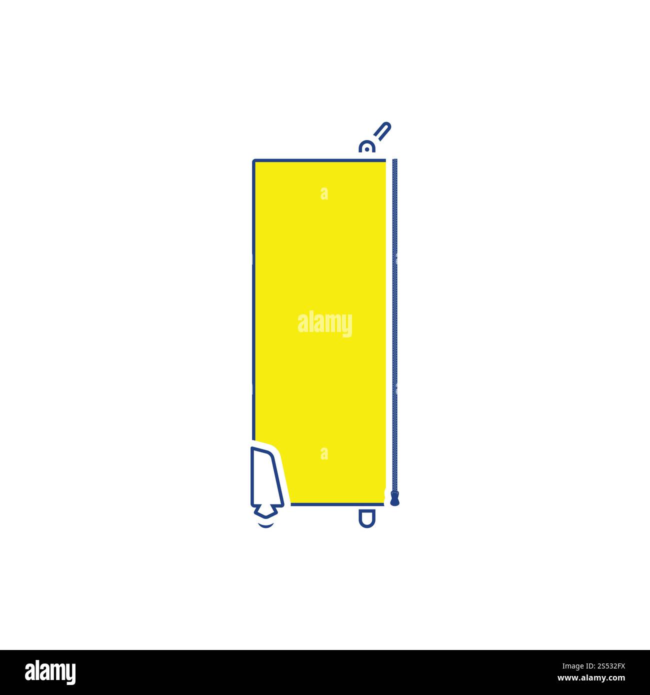 Symbol der Studio Foto-Beutel. Thin Line Design. Vector Illustration. Stockfoto